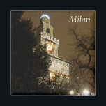 Aimant Le château de Milan<br><div class="desc">Si vous aimez Milan en Italie,  vous voudrez coller cet aimant de château sur votre réfrigérateur.</div>