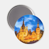 Aimant Le château de Peles Sinaia (Recto/Verso)