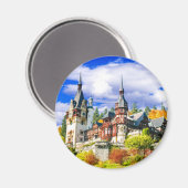 Aimant Le château de Peles Sinaia (Recto/Verso)