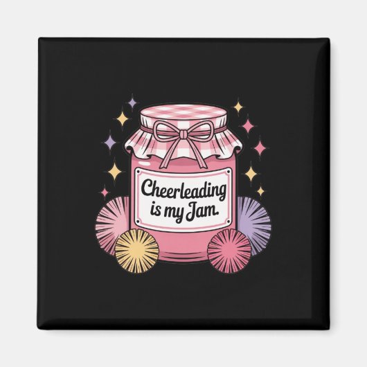 Aimant Le Cheerleading Est Mon Pot Vintage (Devant)