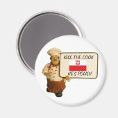 Aimant Le Chef Dit Embrasser Le Cuisinier Polonais (Recto/Verso)