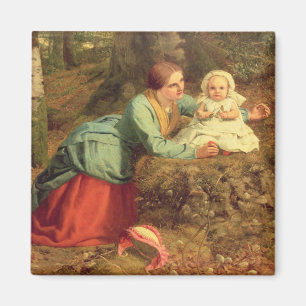 Aimant Le chemin où le feuille Brown est répandu, 1862 