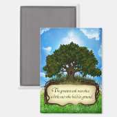 Aimant Le chêne le plus grand n'était qu'un petit écrou (Recto/Verso)