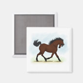 Aimant Le Cheval de la baie à la lame (Recto/Verso)
