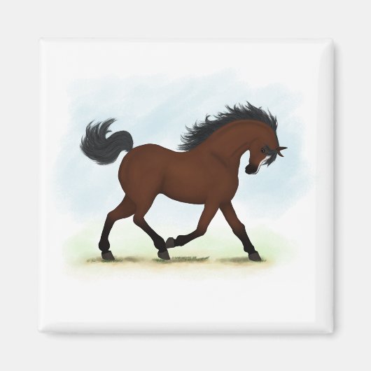 Aimant Le Cheval de la baie à la lame (Devant)
