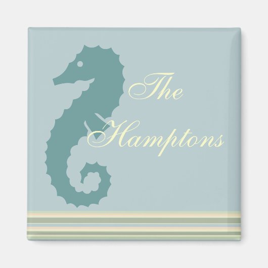 Aimant Le cheval Hamptons-Mer (Devant)