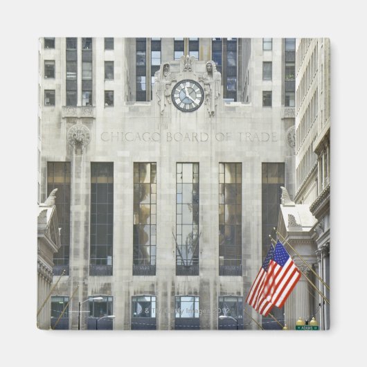 Aimant Le Chicago Board of Trade, Chicago, Illinois (Devant)