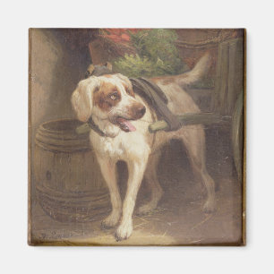 Aimant Le chien de l'épicier (huile sur le panneau)