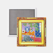 Aimant Le chien gris (Recto/Verso)