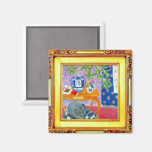 Aimant Le chien gris (Recto/Verso)