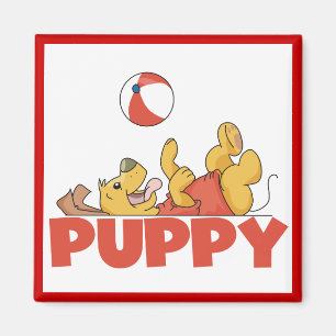 Aimant Le chiot joue des T-shirts et des cadeaux