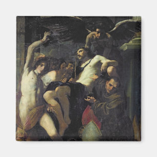 Aimant Le Christ a adoré par les anges, St SebastiAn