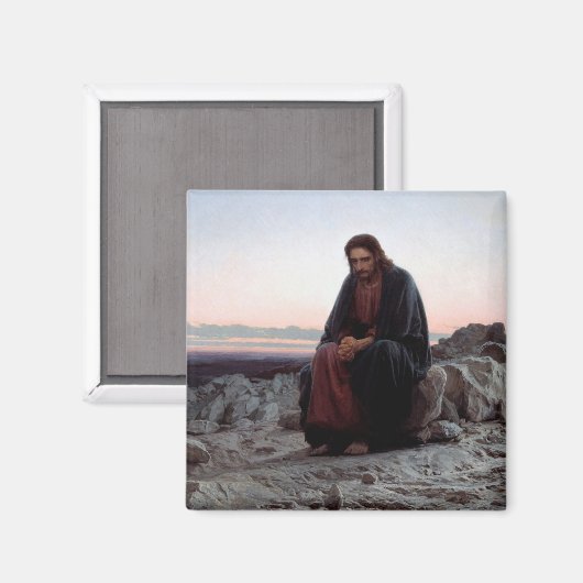 Aimant Le Christ dans le désert, Ivan Kramskoi (Recto/Verso)