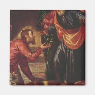 Aimant Le Christ lavant les pieds des disciples