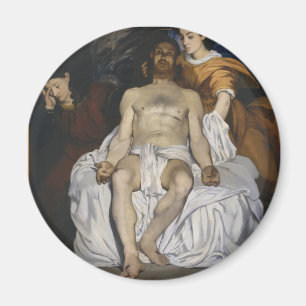 Aimant Le Christ mort avec les anges (par Édouard Manet)