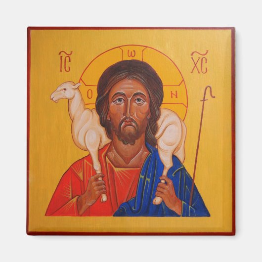 Aimant Le Christ Pasteur Bon Aiguille Orthodoxe (Devant)