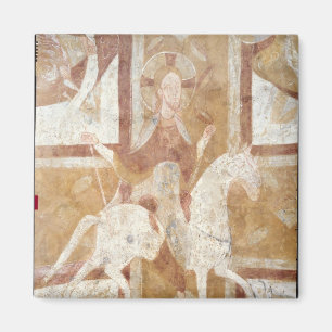 Aimant Le Christ sur un cheval blanc