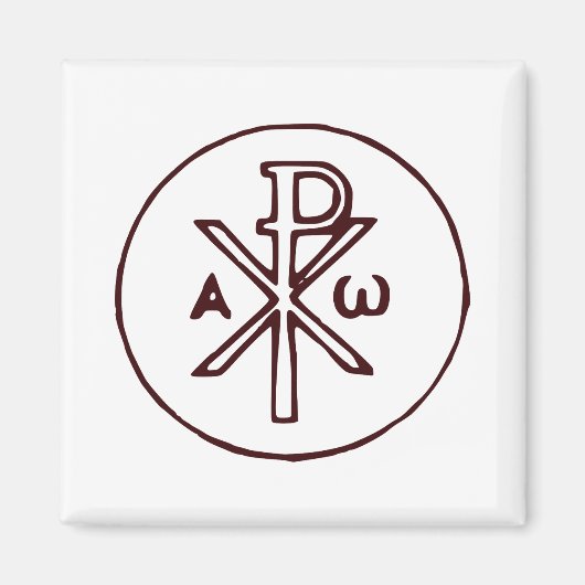 Aimant Le christogramme Chi-Rho symbole  (Devant)