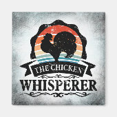Aimant Le Chuchoteur de Poulets Drôle (Devant)