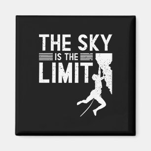 Aimant Le ciel est la limite - Escalade sportive en salle