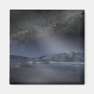 Aimant Le ciel nocturne d'une planète étrangère