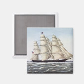 Aimant Le Clipper Ship "Flying Cloud" (Recto/Verso)