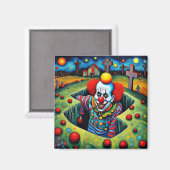 Aimant Le clown démon naît (Recto/Verso)
