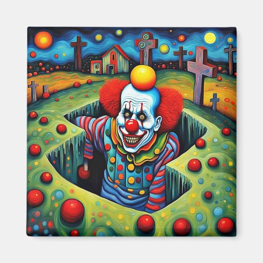 Aimant Le clown démon naît (Devant)