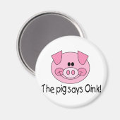 Aimant Le Cochon Dit Rose (Recto/Verso)