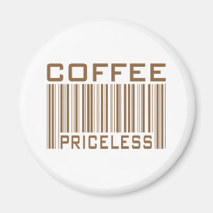 Aimant Le code barres inestimable de café pique des