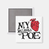 Aimant Le coeur appartient à l'aimant Poe (Recto/Verso)