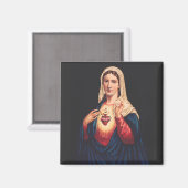 Aimant Le Coeur Immaculé de Marie (Recto/Verso)