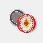 Aimant Le Coeur le plus sacré de Jésus (Recto/Verso)