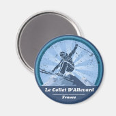 Aimant Le Collet D'Allevard Ski (Recto/Verso)