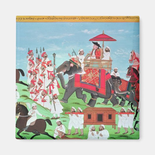 Aimant Le colonel James Todd voyage par éléphant (Devant)