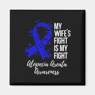 Aimant Le combat de la femme est mon combat Alopecia Area