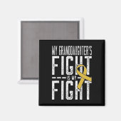 Aimant Le combat de ma petite-fille, c'est mon combat pou (Recto/Verso)