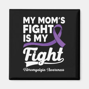 Aimant Le combat de maman est mon combat Purple Fibromyal