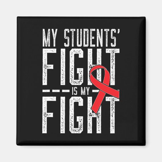 Aimant Le combat de mes étudiants est mon combat Sensibil (Devant)