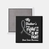 Aimant Le combat de mes frères est mon combat Tumeur céré (Recto/Verso)