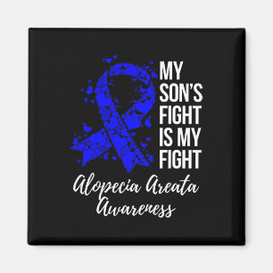 Aimant Le combat de mon fils est mon combat Alopecia Area