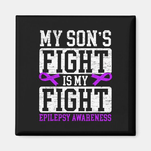 Aimant Le combat de mon fils est mon soutien de lutte con (Devant)