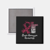 Aimant Le combat de mon mari est mon combat de l'Aneurysm (Recto/Verso)