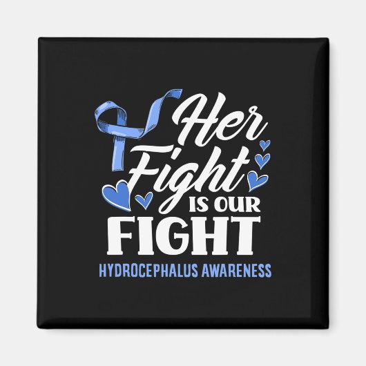 Aimant Le combat est notre fille de combat Hydrocéphalie (Devant)