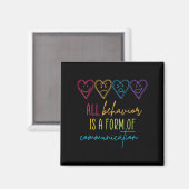 Aimant Le Comportement De sensibilisation sur l'autisme E (Recto/Verso)