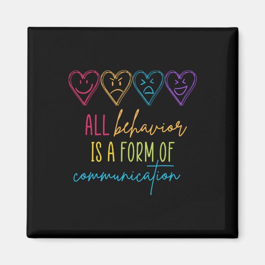 Aimant Le Comportement De sensibilisation sur l'autisme E (Devant)