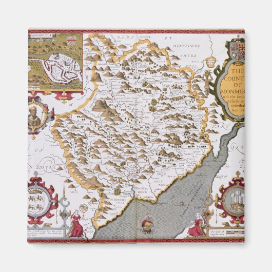 Aimant Le Comté de Monmouth, gravé par Jodocus (Devant)