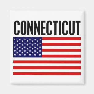Aimant Le Connecticut, bannière étoilée
