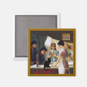 Aimant Le Conversation Noir Laverie (Recto/Verso)