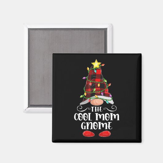 Aimant Le Cool Mom Gnome Matching Family Group Christma (Recto/Verso)